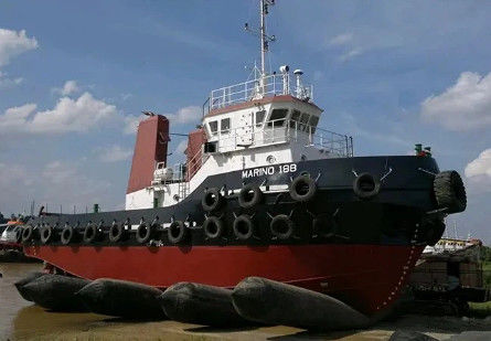 Peluncuran Kapal dan Angkat Airbag Karet Inflatable Marinir