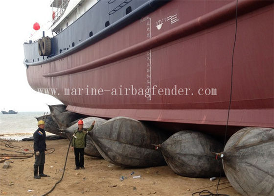 Airbag karet laut yang dapat disesuaikan untuk peluncuran dan angkat kapal