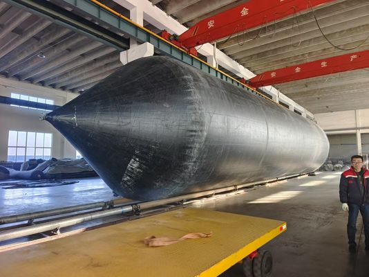 5.15m X 25m Airbag Buoyancy Dengan Lapisan Karet Tali Ban Dan Sertifikat ISO14409