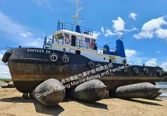 Peluncuran Kapal dan Angkat Airbag Karet Inflatable Marinir